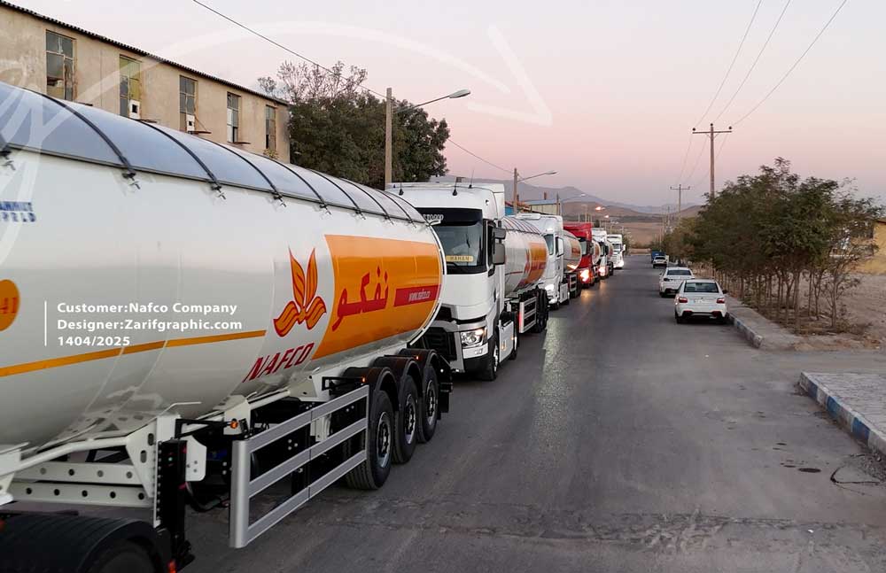 طراحی بنر روی تانکر نفکو